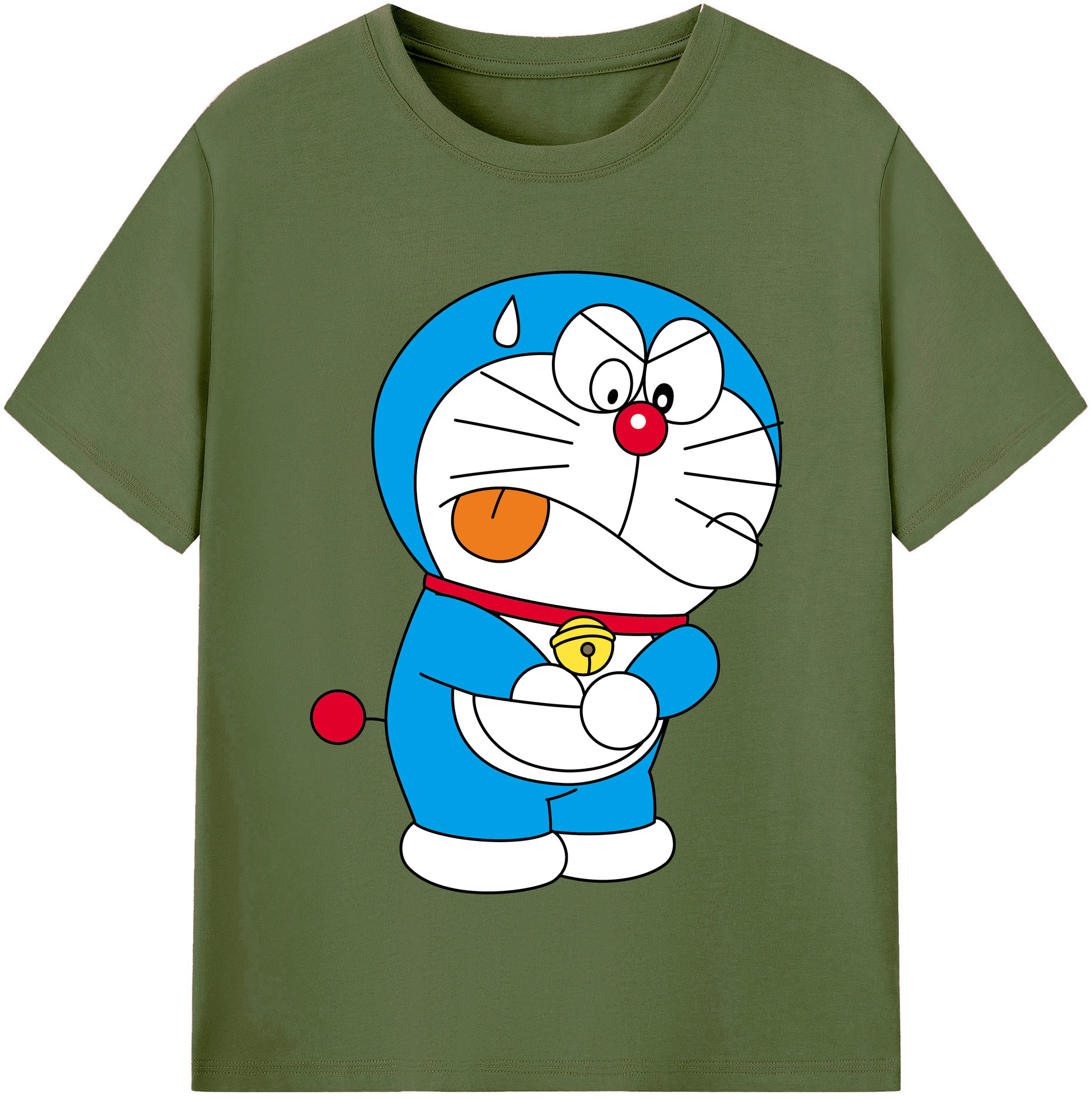 （画像用） ドラえもん Doraemon 綿100％半袖Tシャツ（フロントプリント）